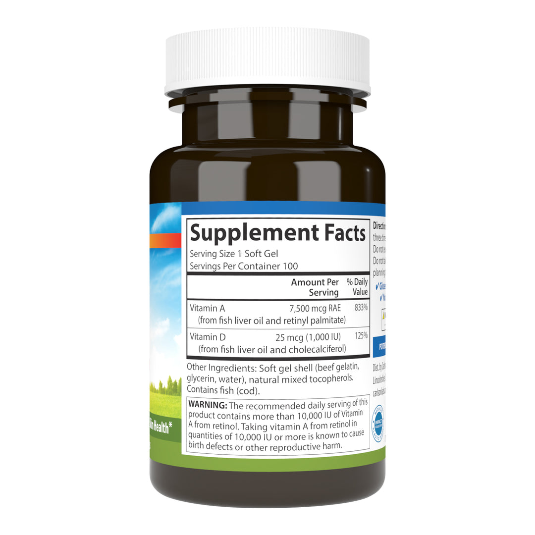 Vitamins A & D 25,000 IU + 1,000 IU