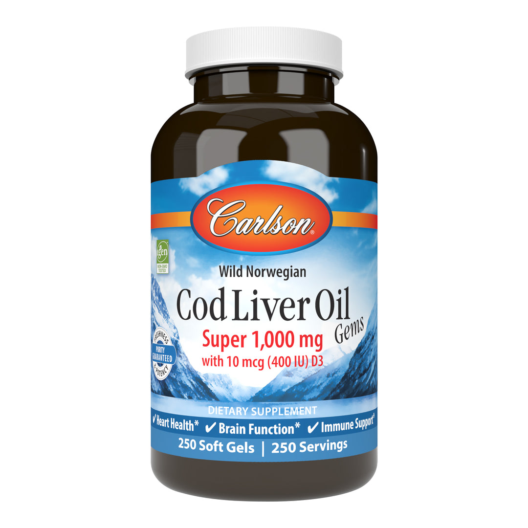 Cod Liver Oil Gems, Super 1,000 mg