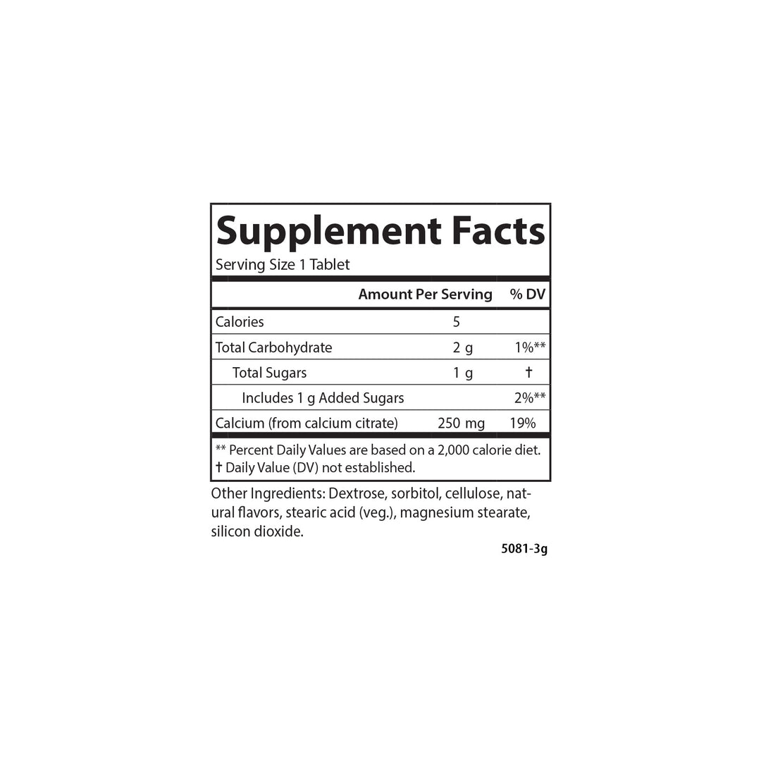 Chewable Calcium Citrate