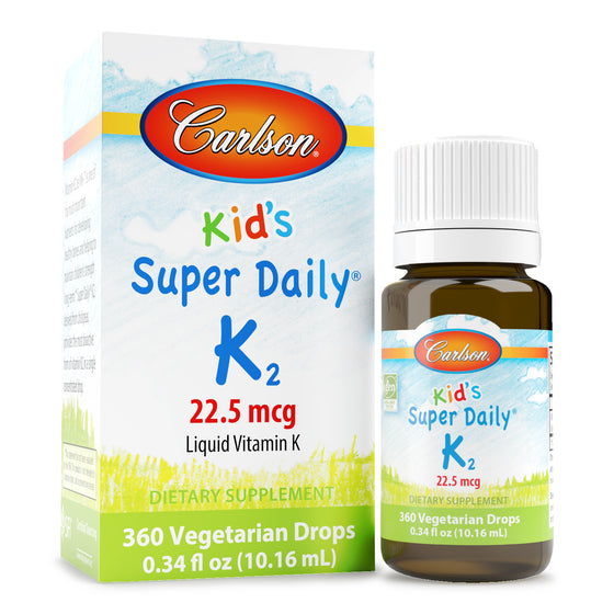Kid’s Super Daily K2 provides vitamin K2 as MK-7, an enhanced, bioactive form of vitamin K that supports cardiovascular, bone, and blood health.