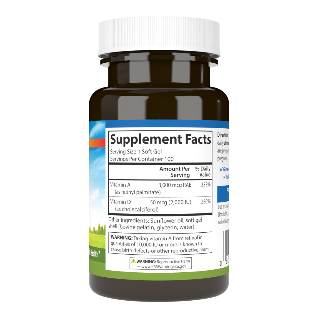 Vitamins A & D 10,000 IU + 2,000 IU