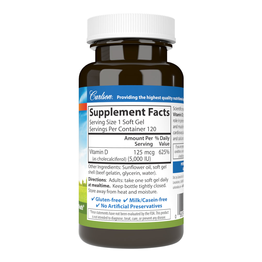 Vitamin D3 5,000 IU (125 mcg)