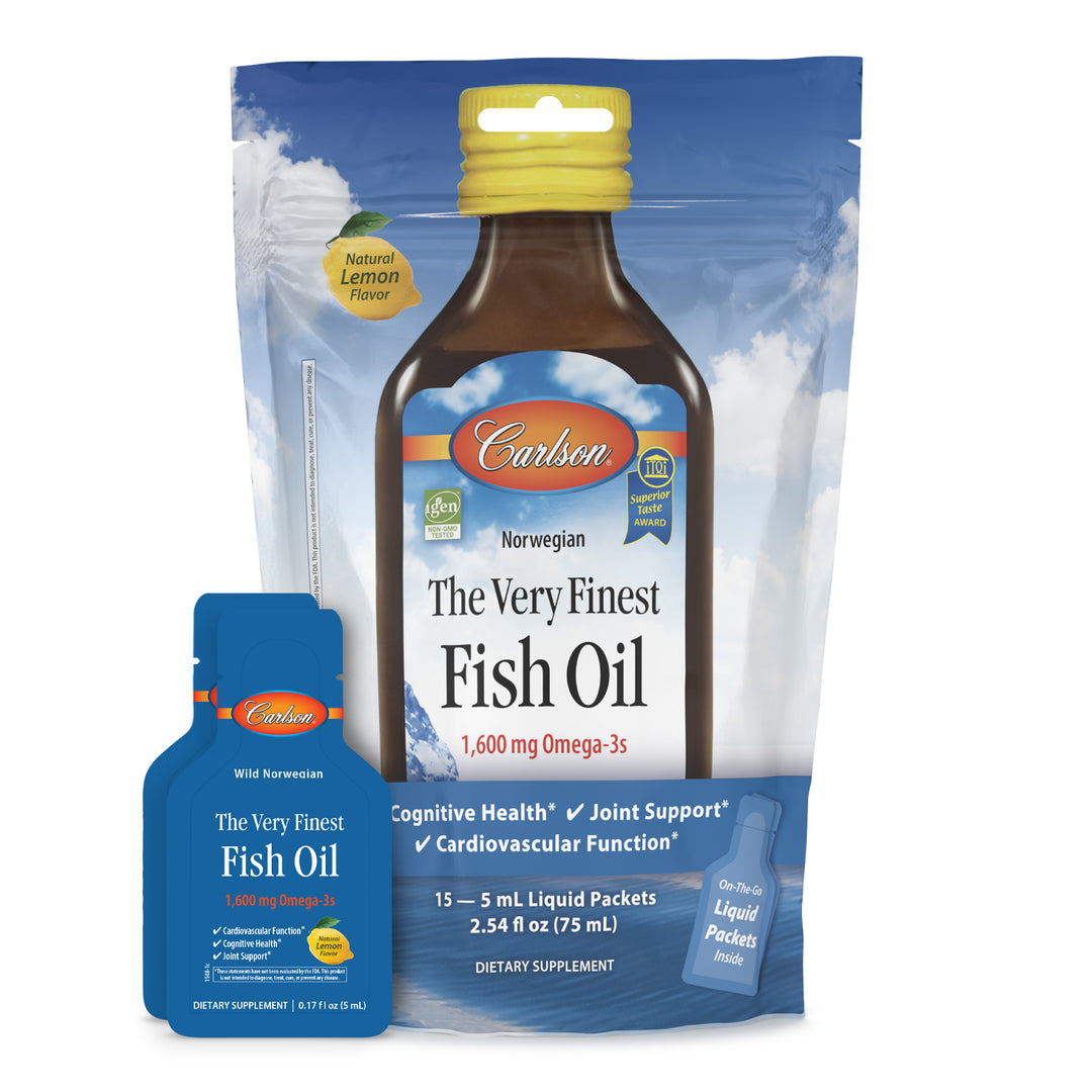 The Very Finest Fish Oil Grab + Go Packs, Pouch