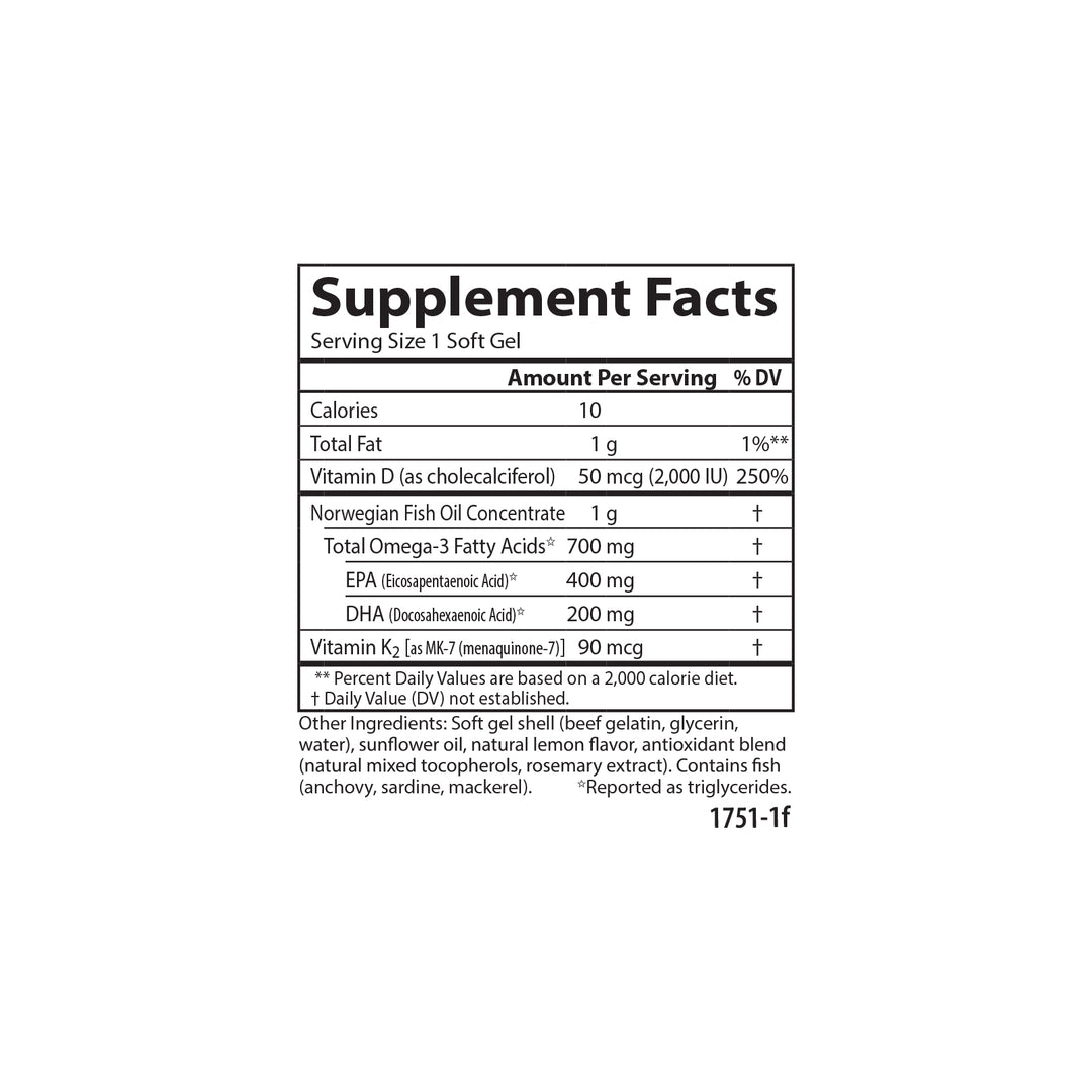 Elite Omega-3 + D & K