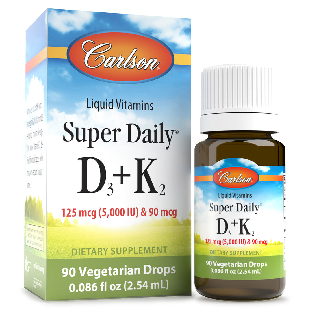 Super Daily® D3 + K2 5,000 IU (125 mcg) & 90 mcg