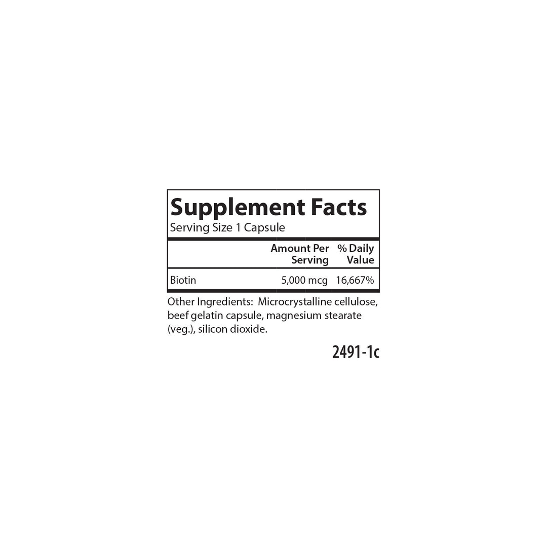 Biotin 5,000 mcg