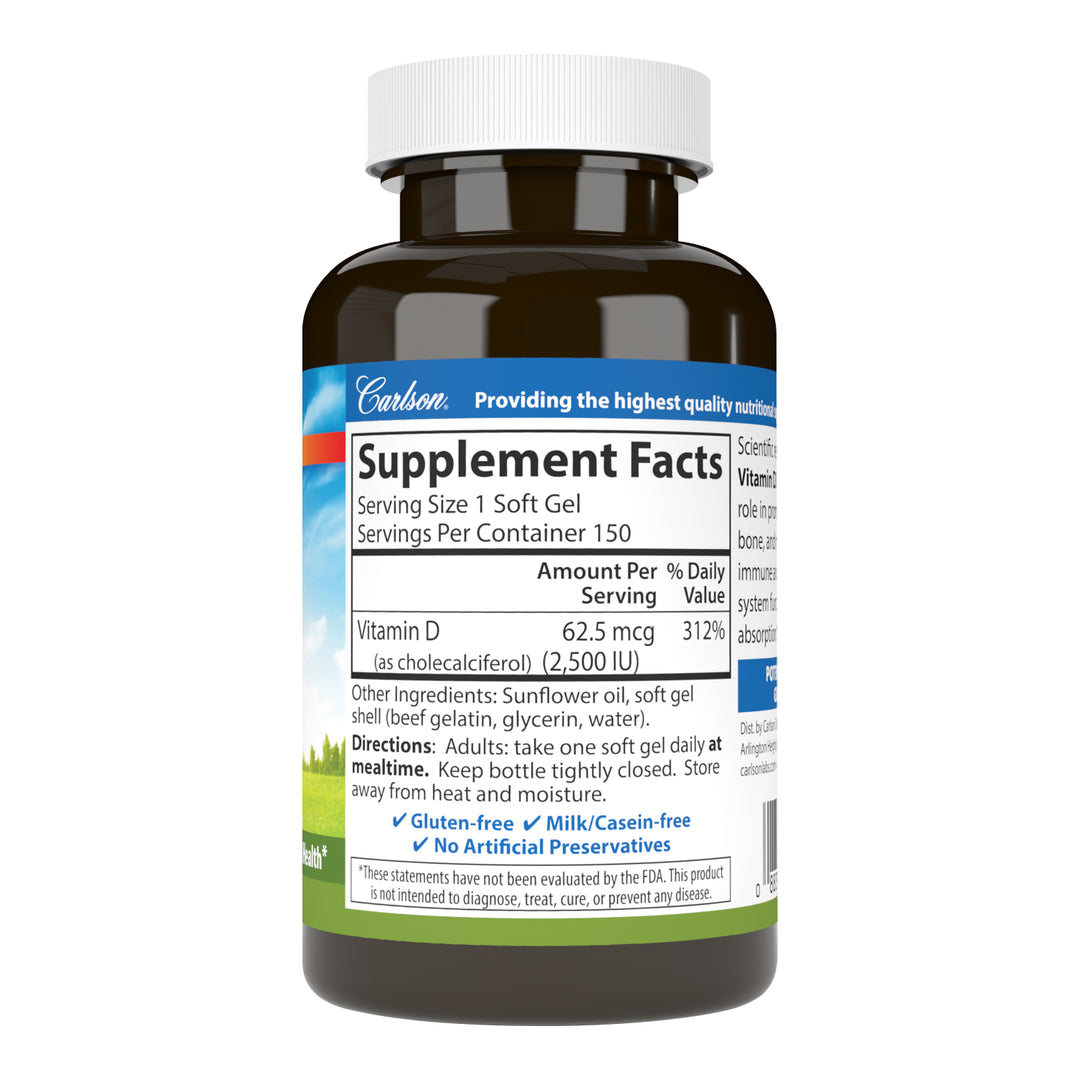 Vitamin D3 2,500 IU (62.5 mcg)