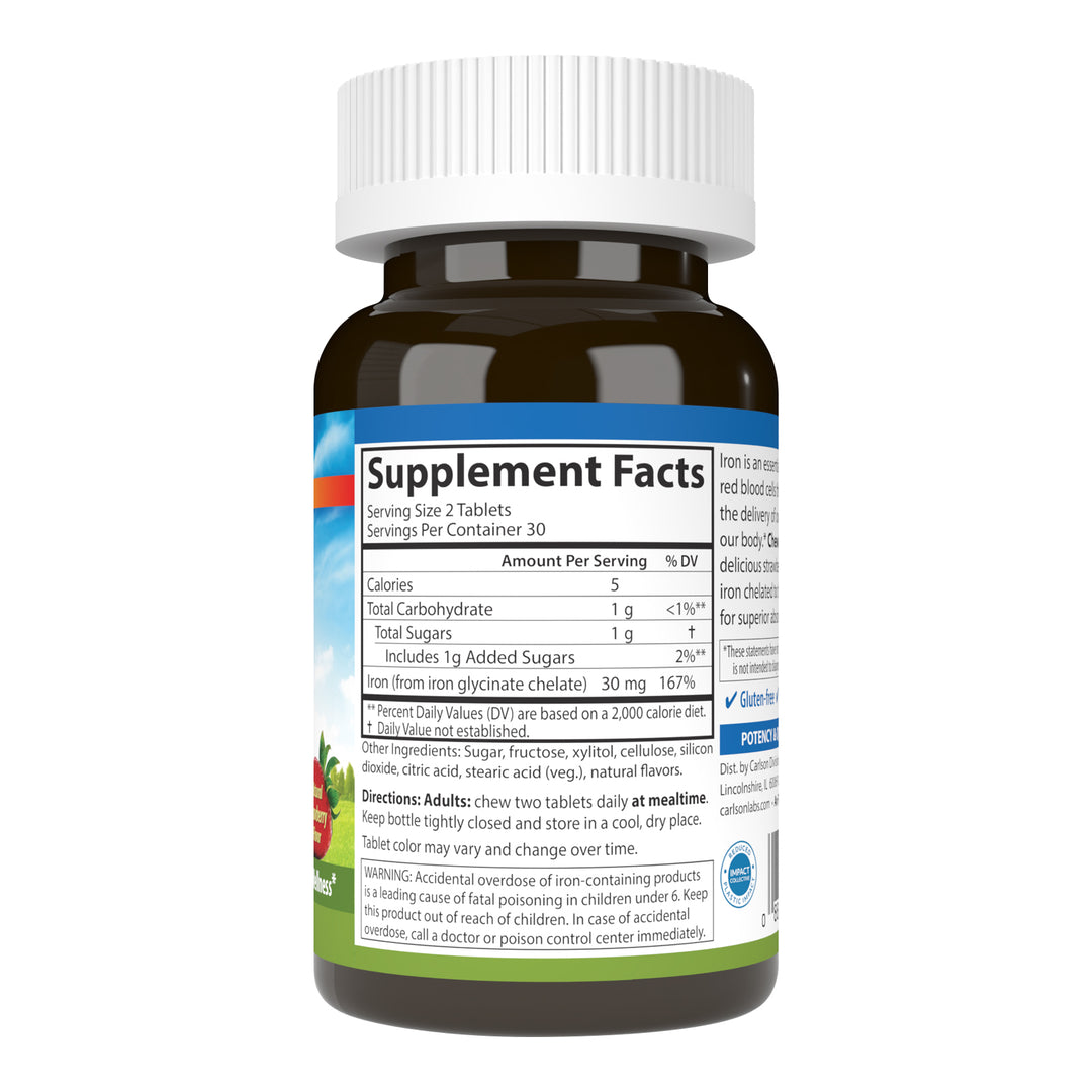 Chewable Iron, Strawberry