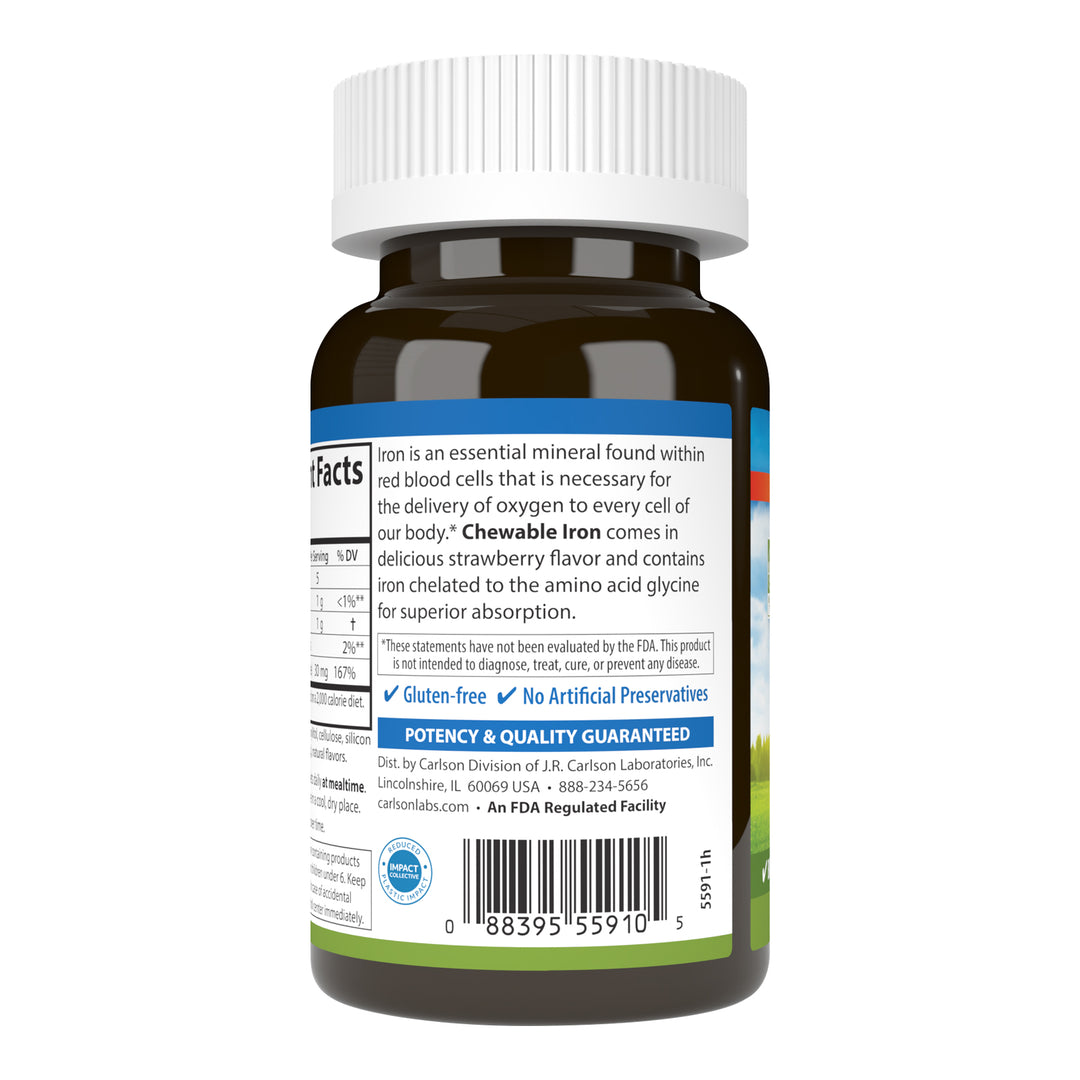 Chewable Iron, Strawberry