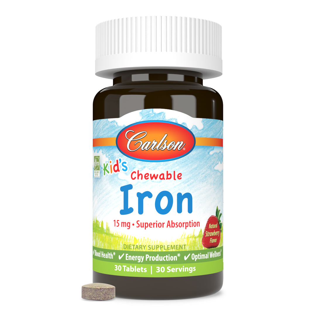 Kid's Chewable Iron, Strawberry