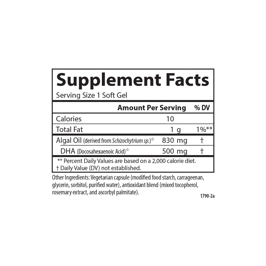 Vegetarian Plant-Based DHA