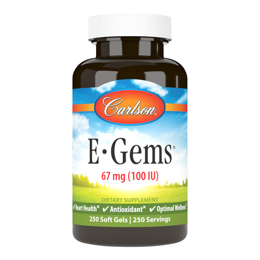 E-Gems® provide 100 IU (67 mg) of vitamin E per soft gel.