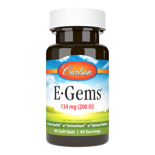 E-Gems 200 IU (134 mg) promotes cardiovascular health.