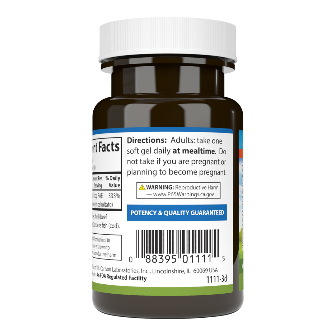 Vitamin A 10,000 IU (3,000 mcg RAE)