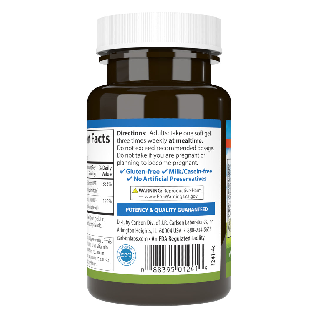 Vitamins A & D 25,000 IU + 1,000 IU
