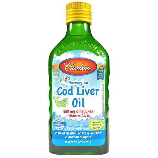 Kid's Cod Liver Oil is sourced from deep, cold-water fish off the coast of Norway using traditional, sustainable methods. sku_1353 cod liver oil for infants