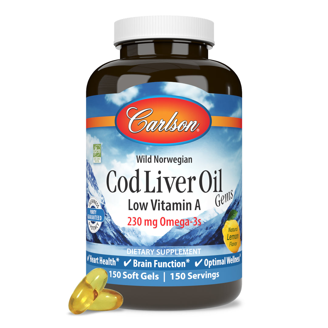 Cod Liver Oil, Low Vitamin A