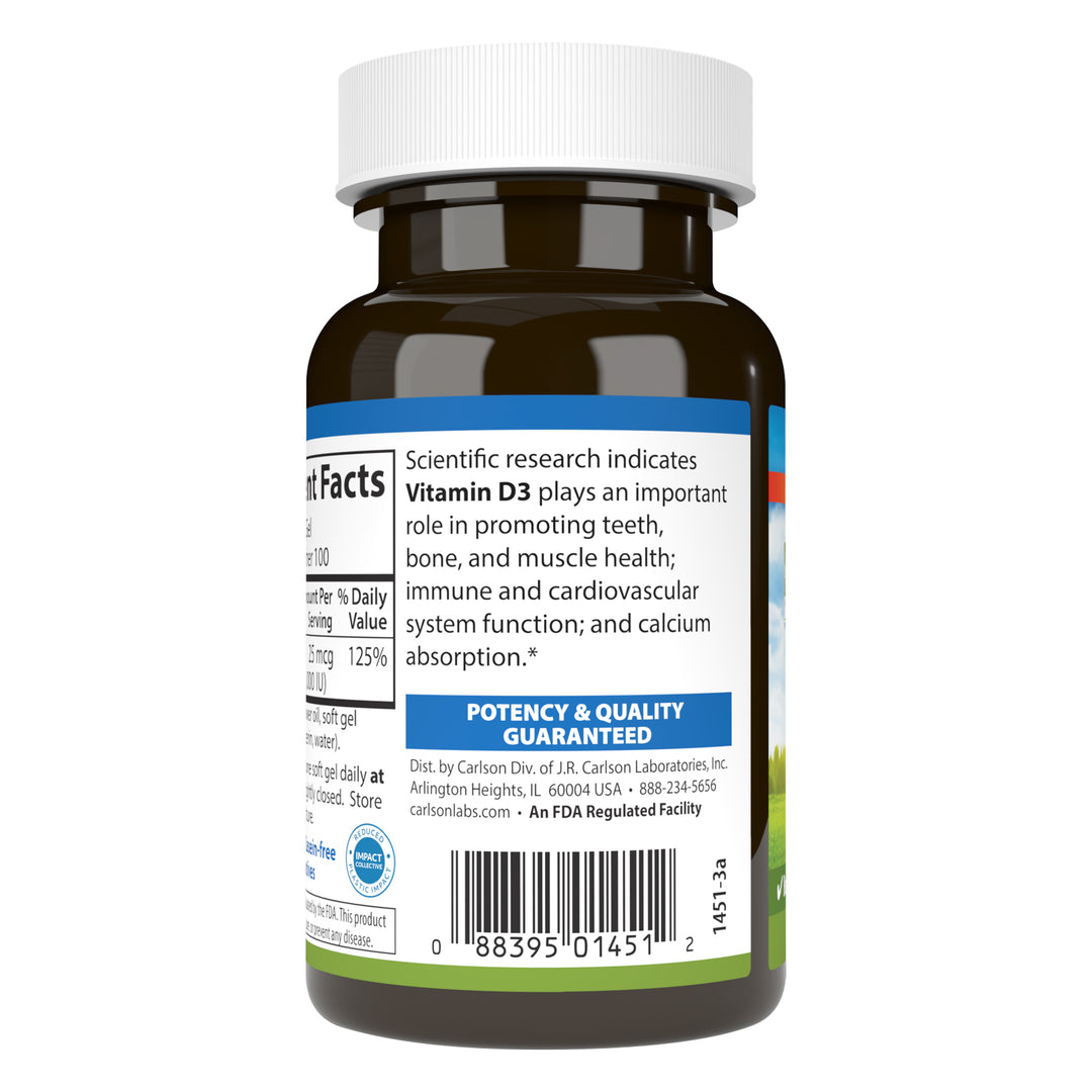 Vitamin D3 1,000 IU (25 mcg)