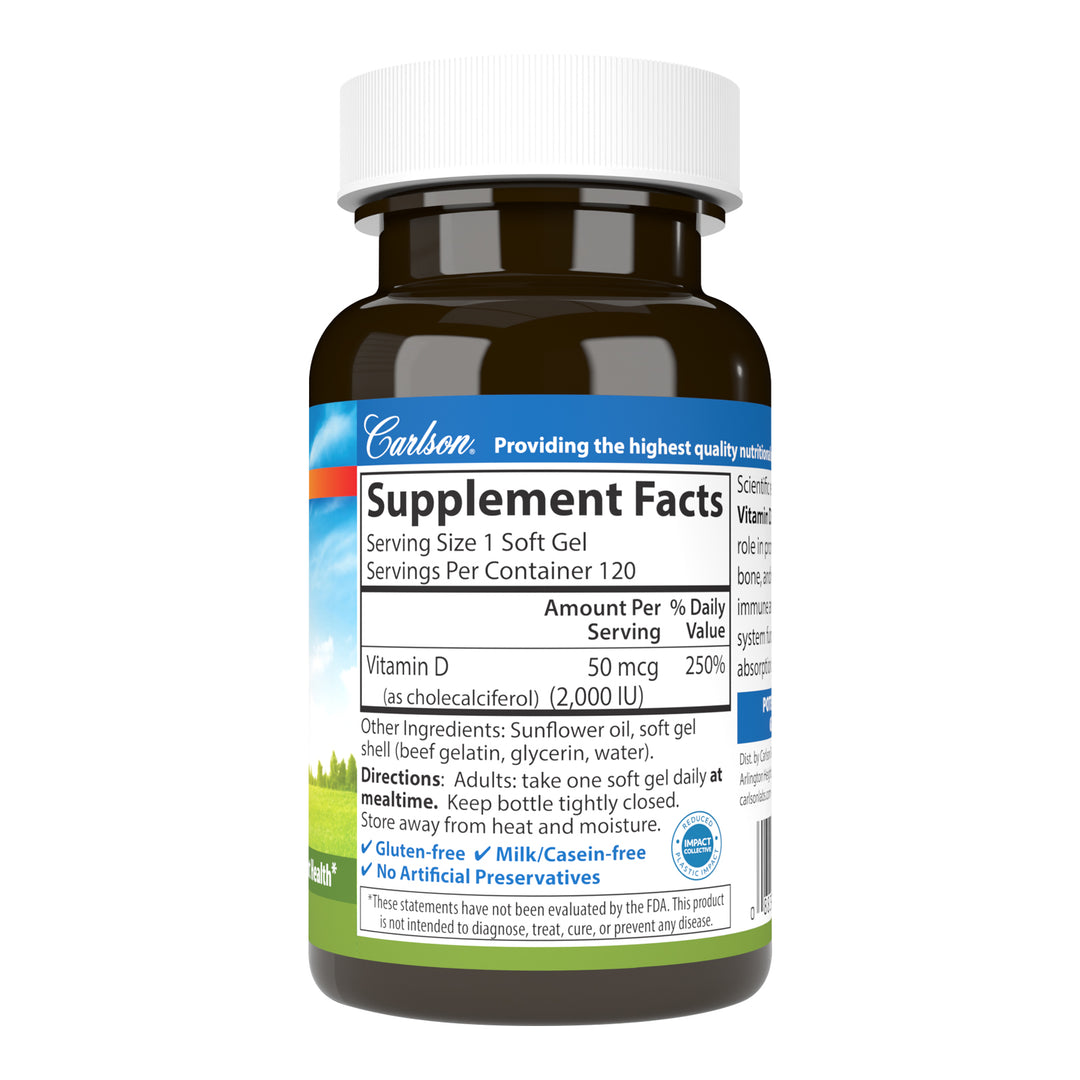 Vitamin D3 2,000 IU (50 mcg)