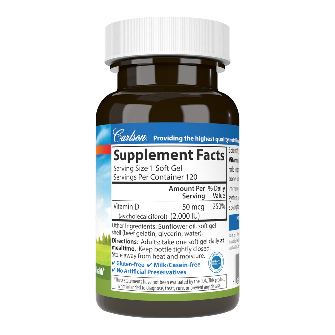 Vitamin D3 2,000 IU (50 mcg)