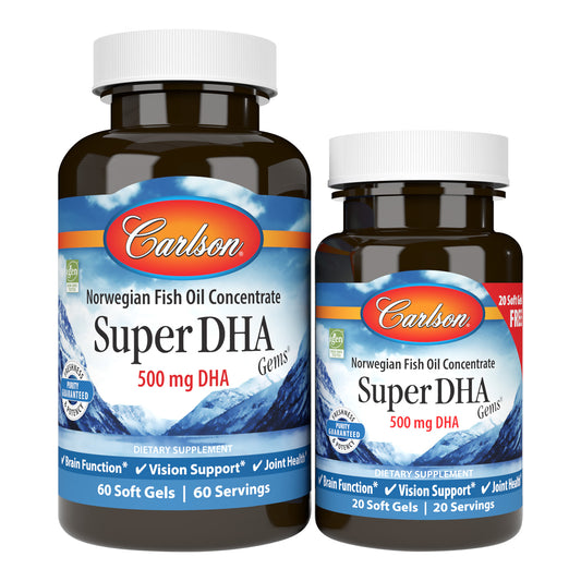 DHA plays an essential role in brain, vision, and nervous system health. Super DHA Gems provide 500 mg of DHA in a single soft gel. sku_1554 dha 500