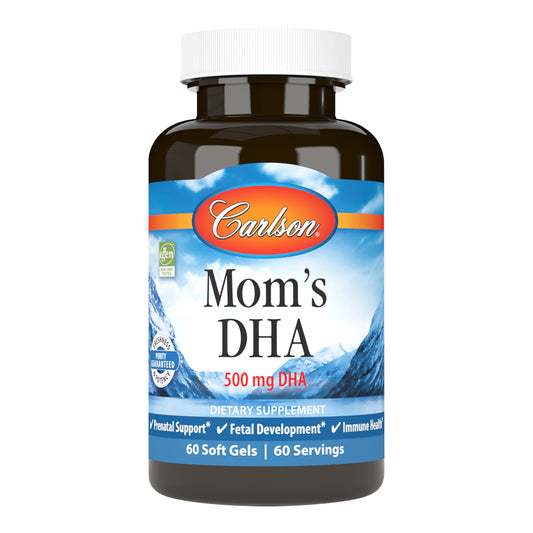 During pregnancy, DHA supports healthy brain function and mood in moms and promotes healthy brain and vision development in growing children. sku_1560-UPC dha supplement pregnancy
