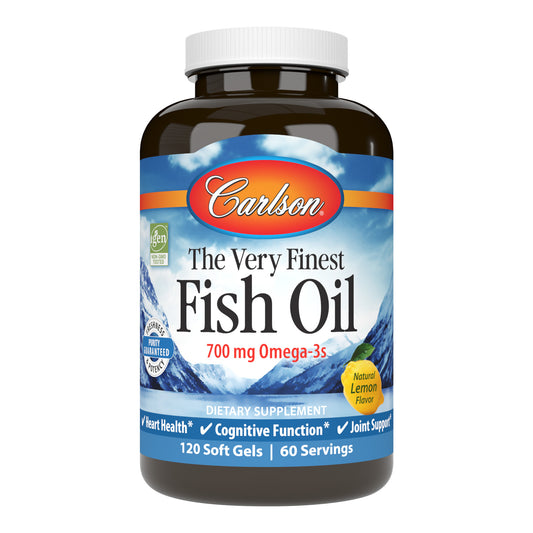 The Very Finest Fish Oil provides the beneficial omega-3s EPA and DHA which offer many health benefits, such as promoting heart, brain, vision, and joint health. sku_1631-UPC