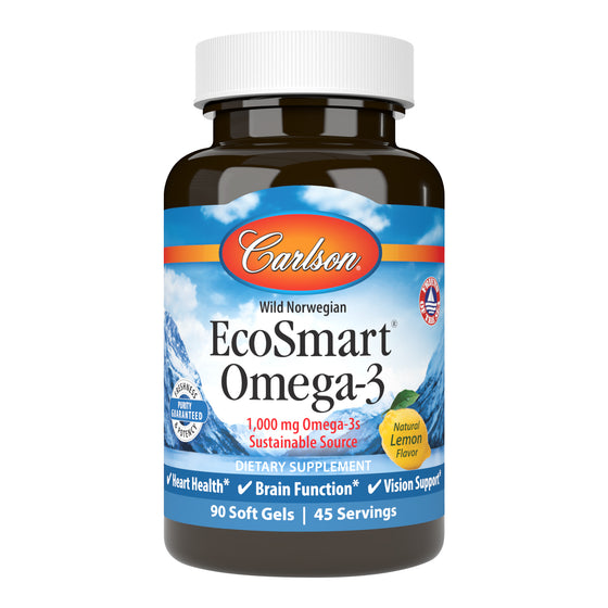 Each serving provides 1,000 mg of the beneficial omega-3s EPA and DHA, which support heart, brain, vision, and joint health.​ 