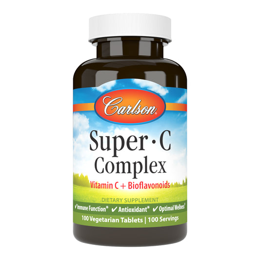 Bioflavonoids work together with vitamin C to help boost its antioxidant properties. Antioxidants help the body's defense system fight free radicals. Super C Complex also supports teeth and gum health.