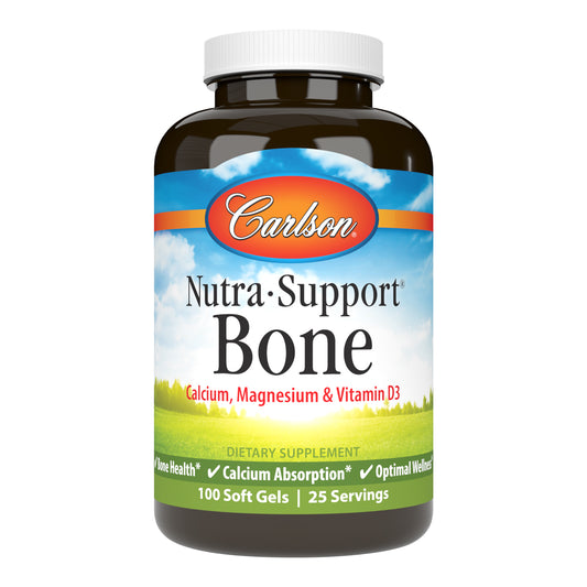 Nutra-Support® Bone provides 400 mg of calcium per serving, which is essential for healthy bone growth and density. sku_4611-UPC bone support, bone growth supplements, bone support supplements