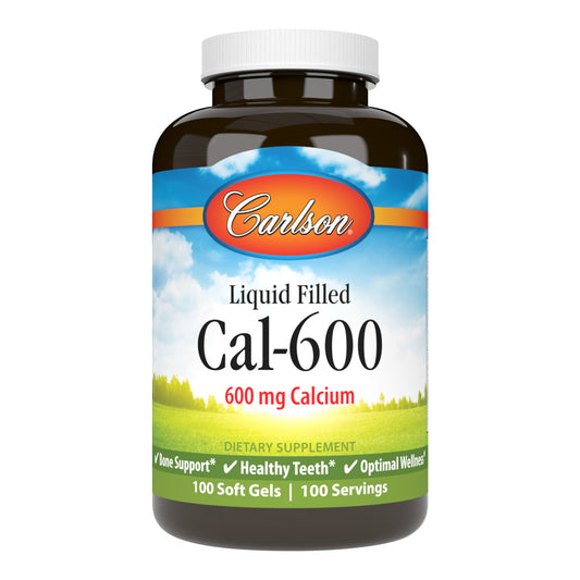 Calcium is important for strong, healthy bones and teeth. Cal-600 provides 600 mg of calcium from calcium carbonate per soft gel.