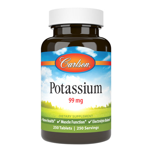 Each Potassium tablet contains 595 mg of potassium gluconate, providing 99 mg of potassium. sku_5232-UPC