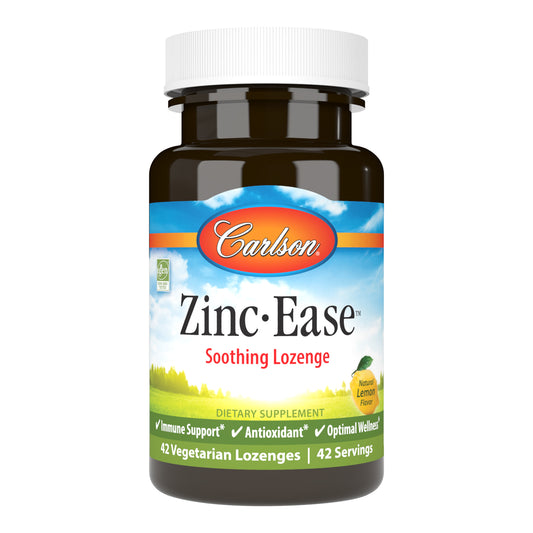 Zinc-Ease lozenges provide 10 mg of zinc to support and maintain healthy immune system function and to promote antioxidant activity. sku_5340-UPC