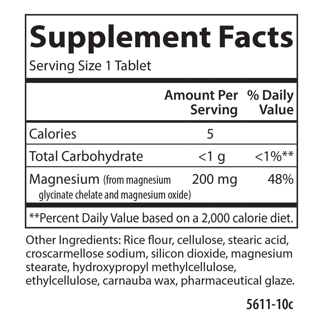 Chelated Magnesium Glycinate 200 mg