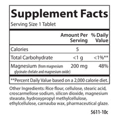 Buffered Magnesium Glycinate 200 mg