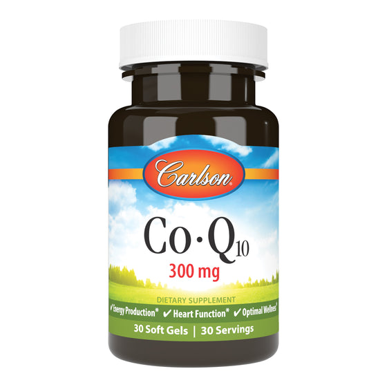 Supplementing with Carlson CoQ10 300 mg can restore CoQ10 levels within our body, so we can maintain healthy cellular energy levels. 