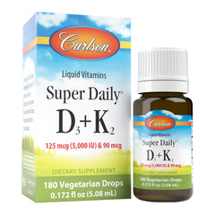 Super Daily® D3 + K2 5,000 IU (125 mcg) & 90 mcg