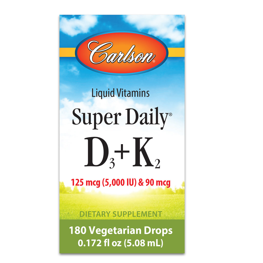 Super Daily® D3 + K2 5,000 IU (125 mcg) & 90 mcg