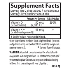 Super Daily® D3 + K2 2,000 IU (50 mcg) & 45 mcg
