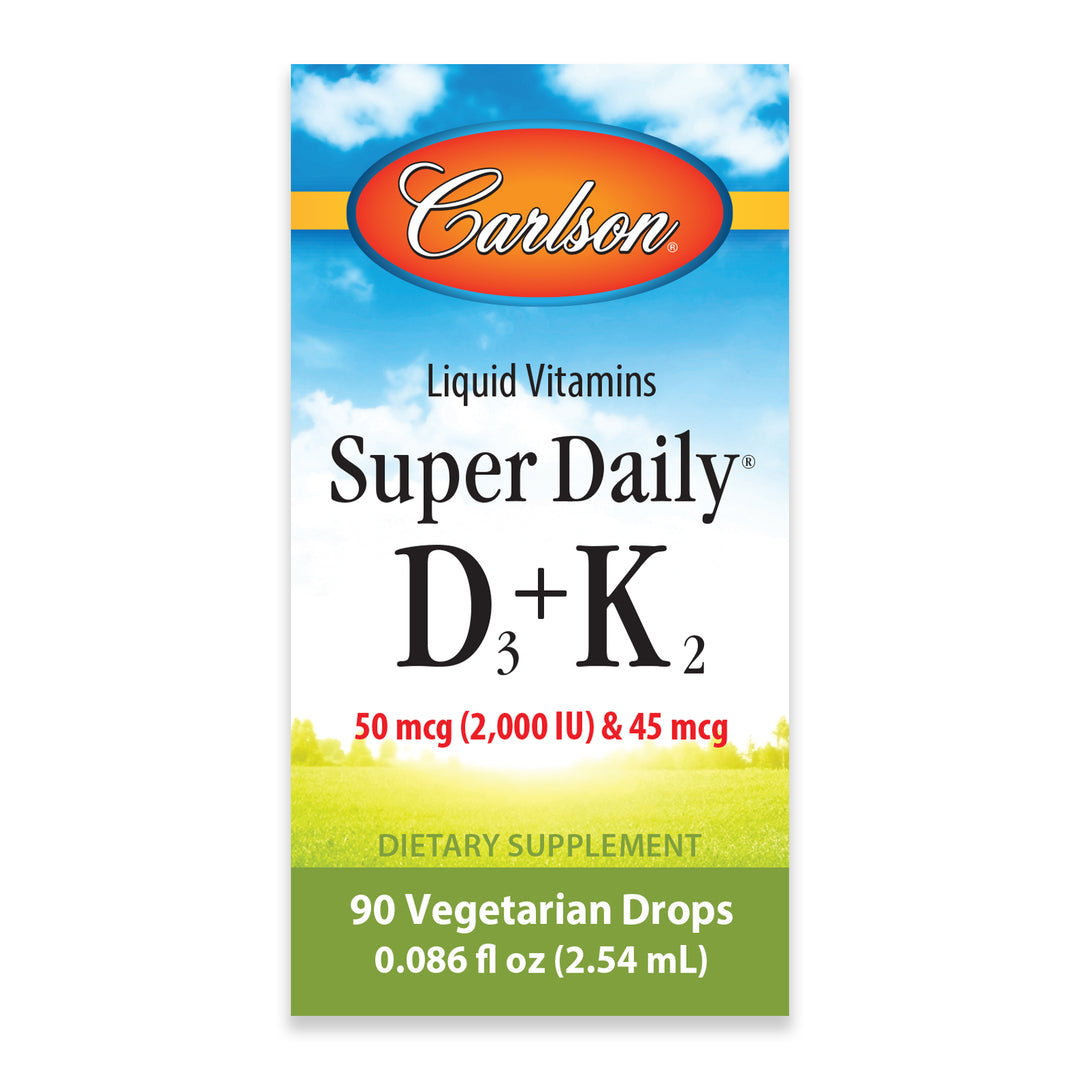 Super Daily® D3 + K2 2,000 IU (50 mcg) & 45 mcg
