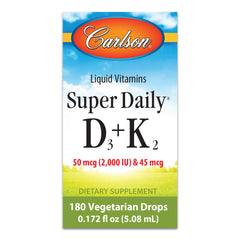 Super Daily® D3 + K2 2,000 IU (50 mcg) & 45 mcg