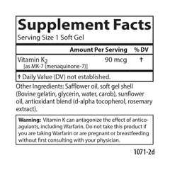 Vitamin K2 as MK-7 90 mcg