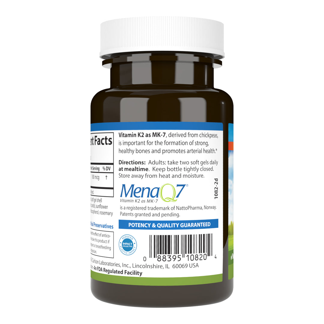 Vitamin K2 as MK-7 180 mcg