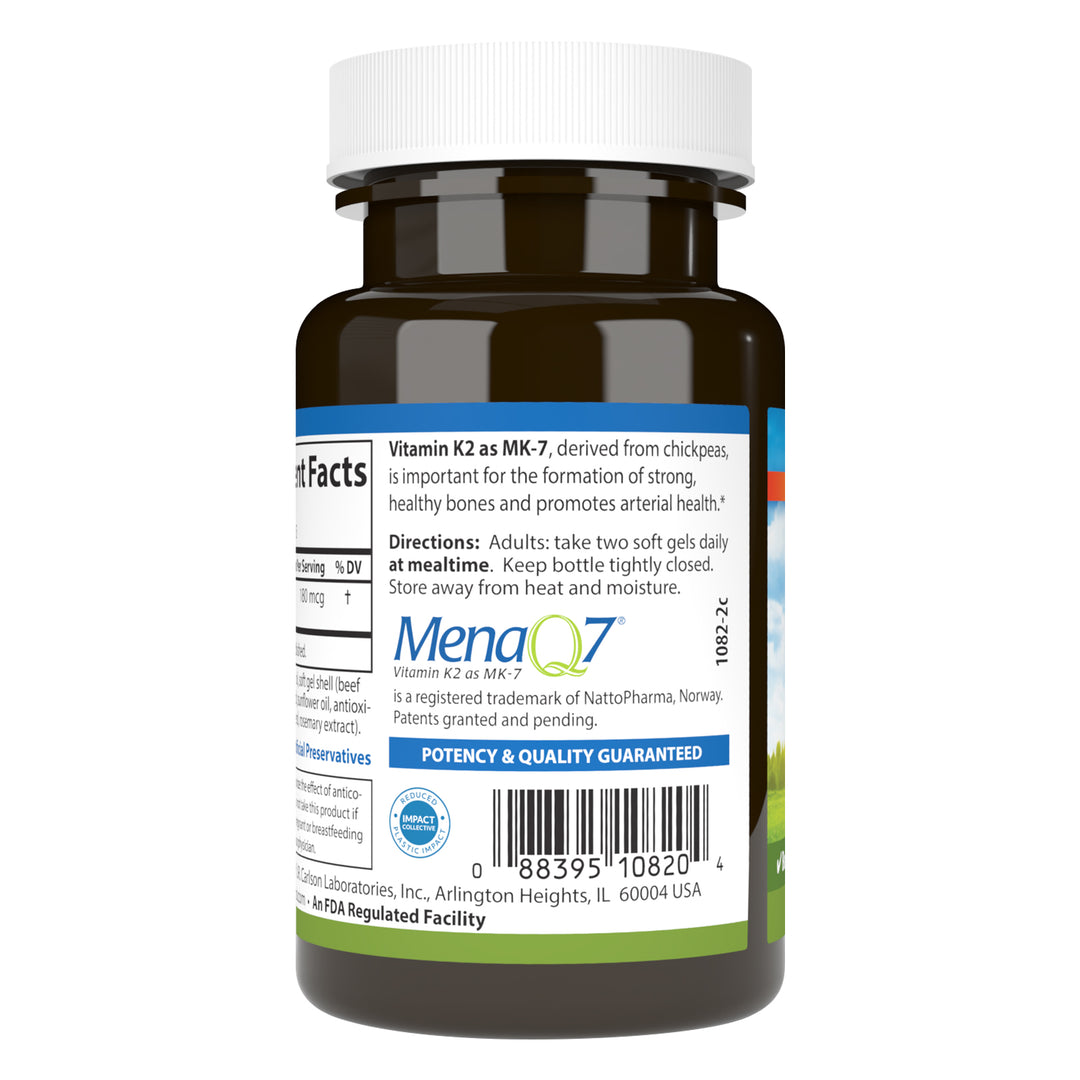 Vitamin K2 as MK-7 180 mcg