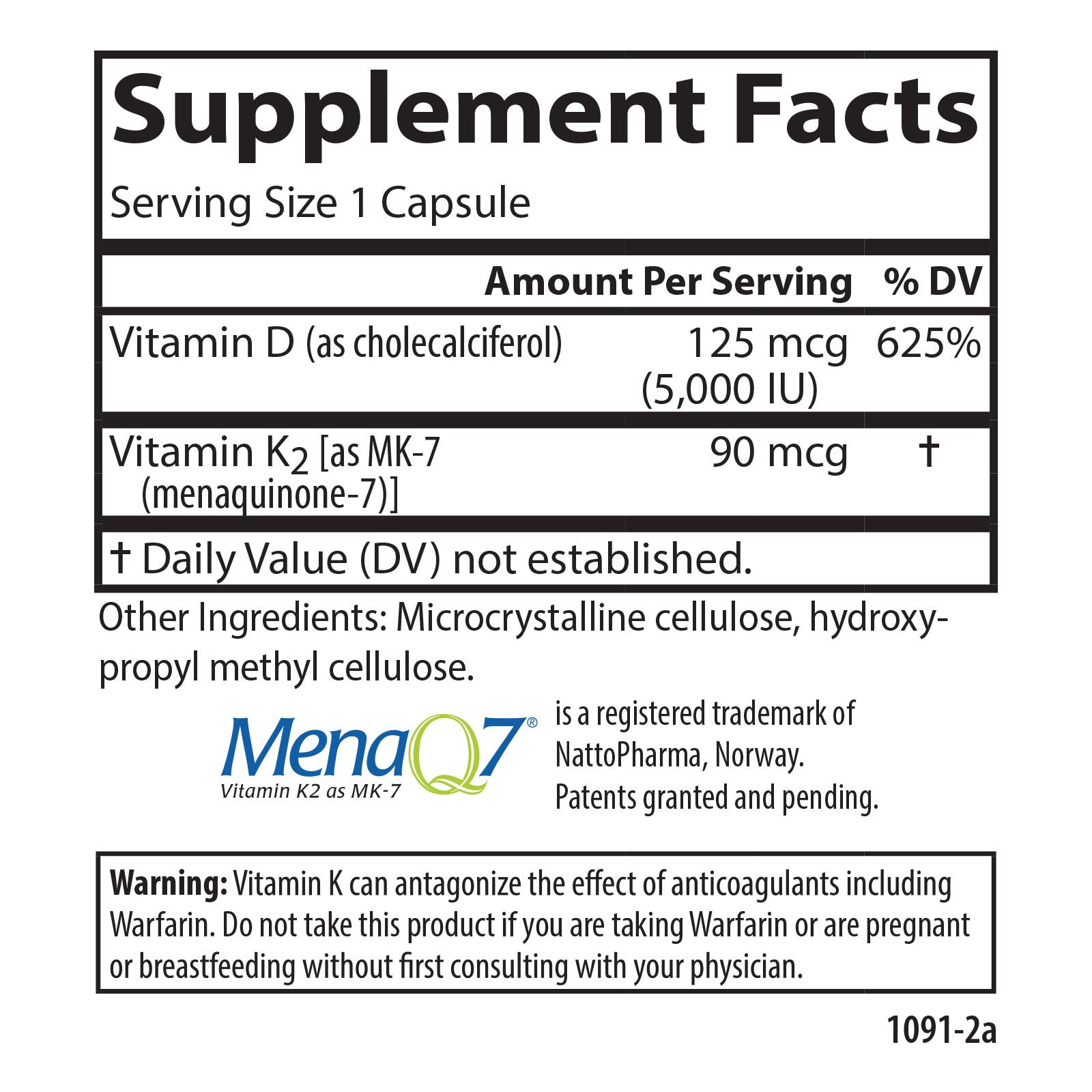 Super D3 + K2 | High-Potency Blend of Vitamin D3 and K2 as MK-7