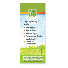 Baby's Plant-Based Super Daily® D3 400 IU (10 mcg)