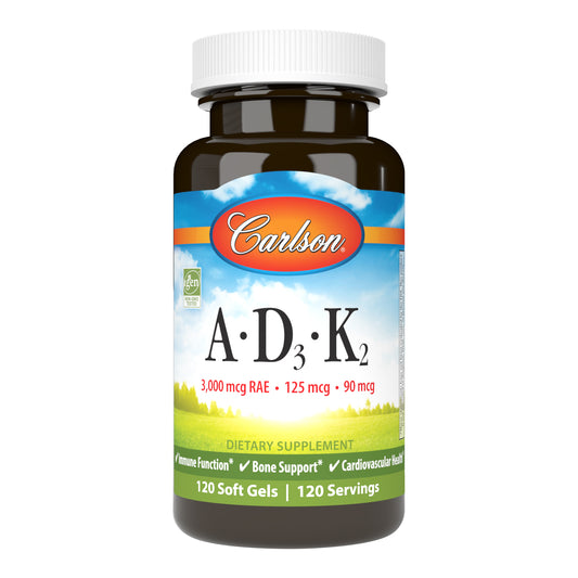 Vitamins A, D3, and K2 work together to maximize cardiovascular and immune health, bone building, and calcium utilization. sku_1191