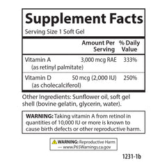 Vitamins A & D 10,000 IU + 2,000 IU