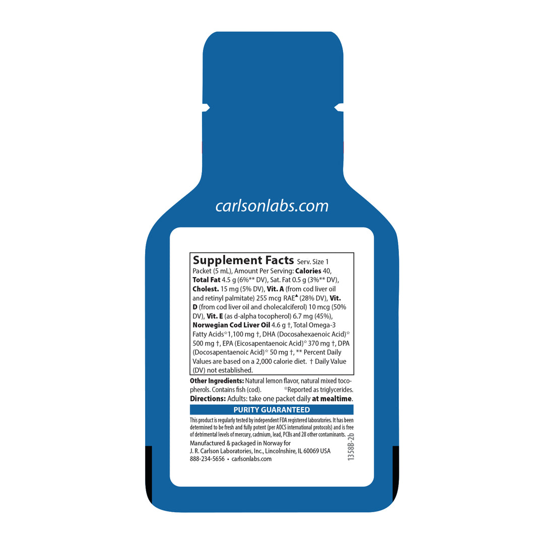 Cod Liver Oil Grab + Go Packs, Box