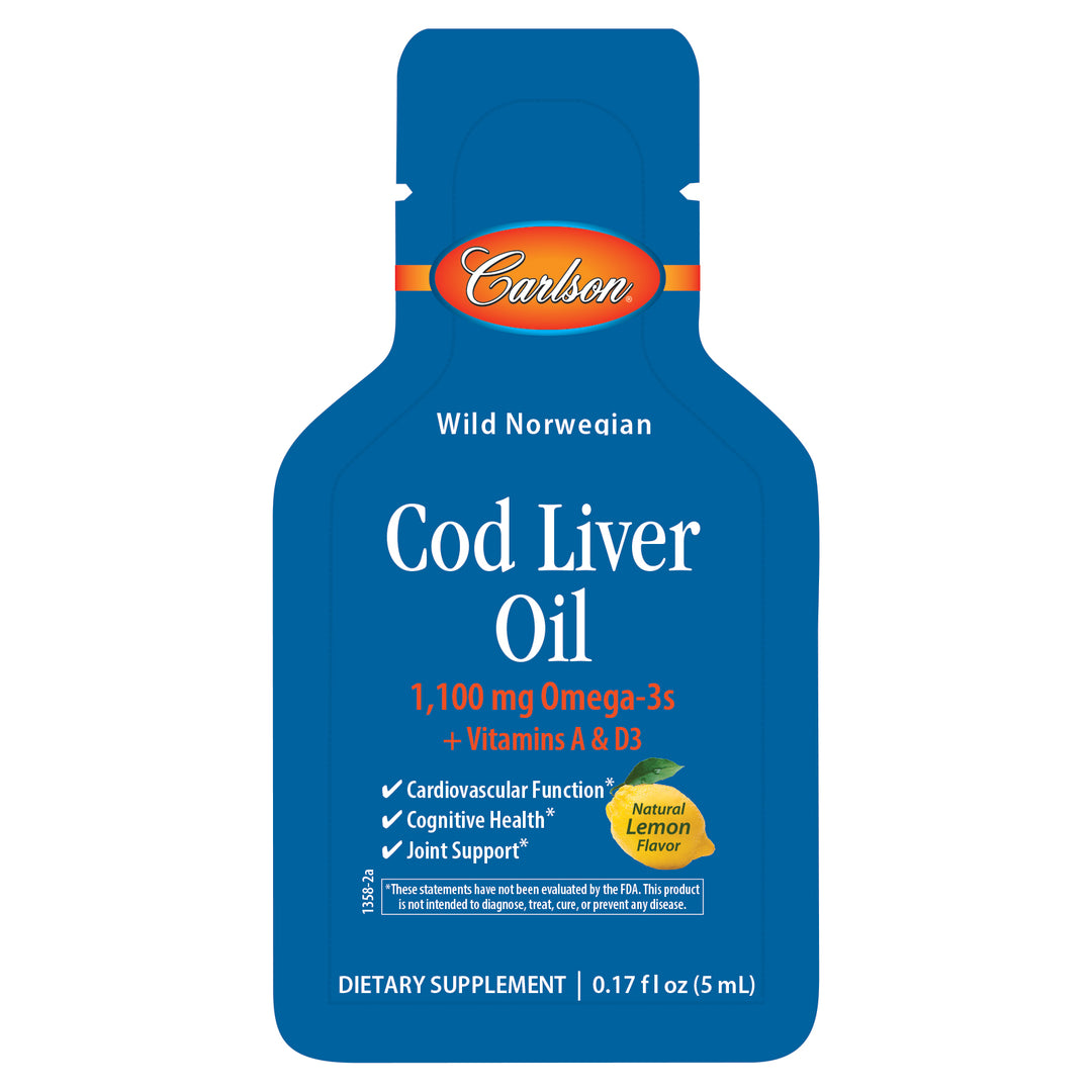Cod Liver Oil Grab + Go Packs, Pouch